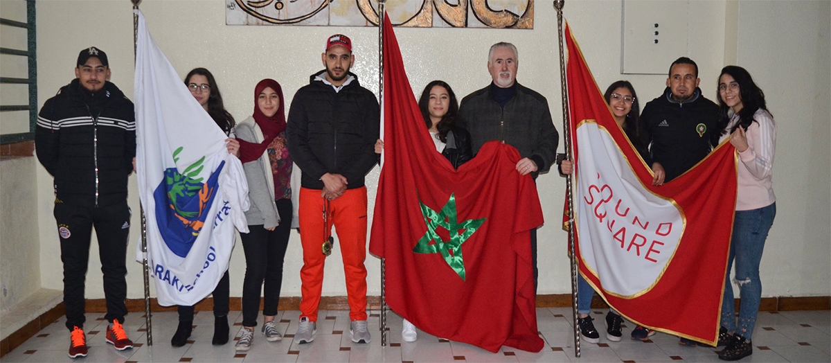 Finale du tournoi r&eacute;gional inter-lyc&eacute;e qui a oppos&eacute; les Aigles d'ELARAKI aux &eacute;l&egrave;ves de l'Etablissement ARIHA.