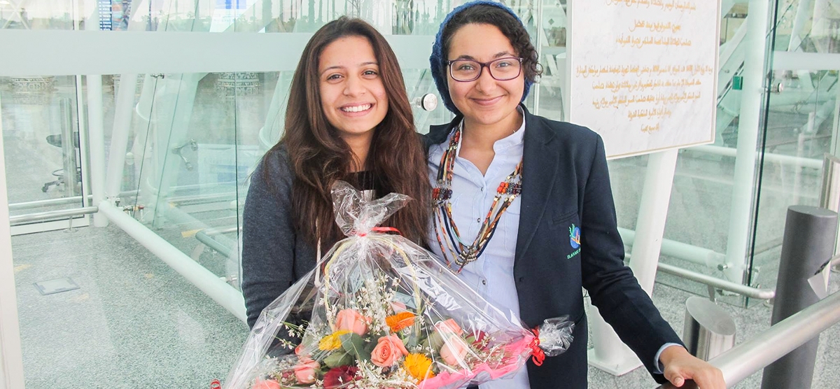 Visit of an Indian student "Albana"