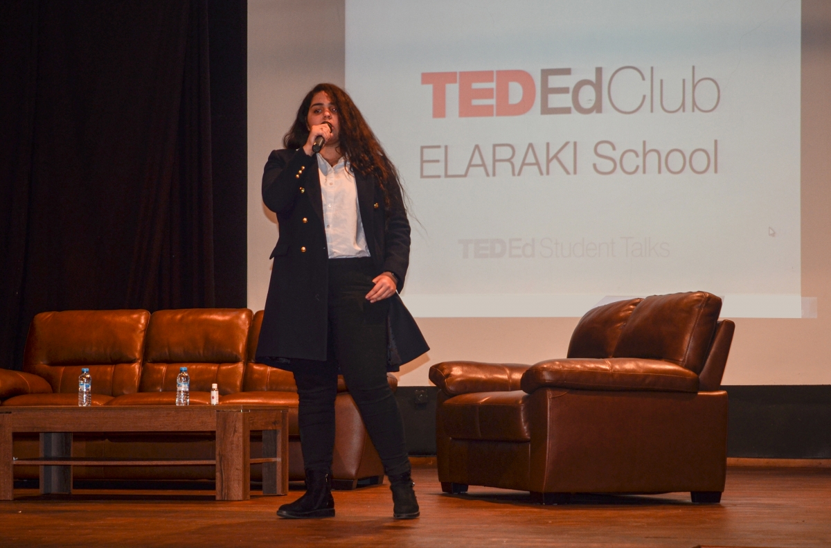 Elaraki school's TED-Ed club held its first TED-Ed student Talks Showcase Event, which focused on passions and ideas.